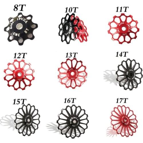 Bike Rear Derailleur Pulley Ceramic Bearing 8T 10T 11T 12T 13T 14T 15T 16T 17 MTB Alloy Roller Idler Jockey Wheel Bike Parts