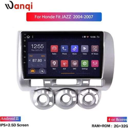 Wan qi Android 8.1 For HONDA JAZZ City 2004 2005 2006 2007 Right hand driving Multimedia Stereo Car Player GPS Radio support swc