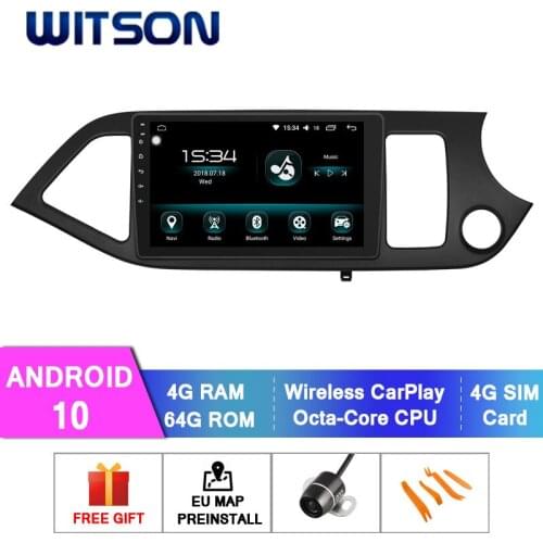 WITSON Android 10.0 CAR DVD SYSTEM for KIA Morning/Picanto(RHD) 2014 car dvd player link/DAB support