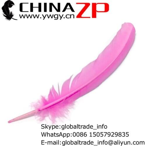 CHINAZP Factory 50pcs/lot Selected Top Quality Dyed Pink Turkey Rounds Imitation Eagle Feathers