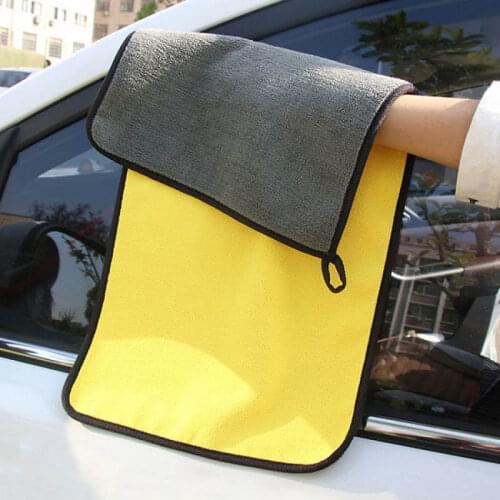 2pcs Auto Wash Cloth Microfiber Towel 30*30cm Cleaning Door Window Care Thick Strong Water Absorpt For Mazda Lada Lifan Nissan