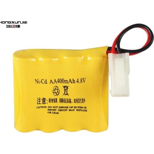 2pcs/packaging 4.8V 400mAh AA 4 in 1 Ni-Cd battery set Huanqi RC Tank 508 550 RC Car HQ 611 605