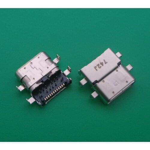 20pcs Type-c Jack USB Connector Socket Charging Port Power plug repair parts For Lenovo E480 E485 E580 E585 R480