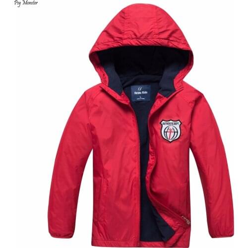 2018 Fashion Brand Childrens Boys/Girls Fleece Jacket Kids Coat Hoodie Waterproof Windbreakers Boys Windproof Jackets 3-12T