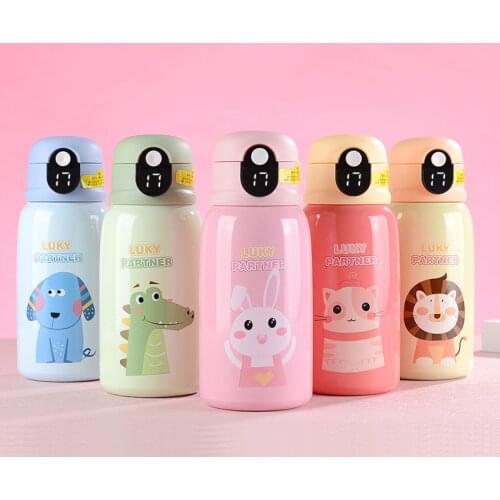 2021 Intelligent 316 Stainless Steel Childrens Thermos Bottle with Cover Temperature Display Water Bottle Portable Vacuum Flask