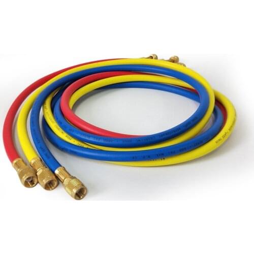 3pcs Air Conditioning Fluoride Tube for R410a R22 R134a 800PSI Conditioner Refrigerant Manifold HVAC Air Condition Hose 3pcs set