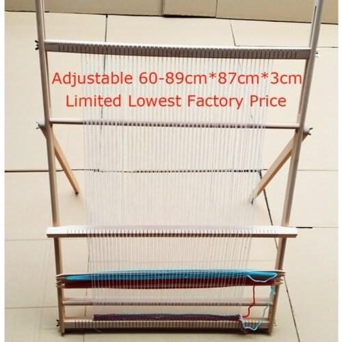 A,Hand-made looms DIY lifting Tapestry Loom Large frame knitting machine with Smooth surface Beech wooden 89*87cm