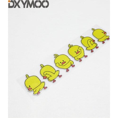 Car Styling Decal Dancing Peeping Duck Auto Window Body Motorcycle Bike Helmet Sticker Reflective 22x5.3cm