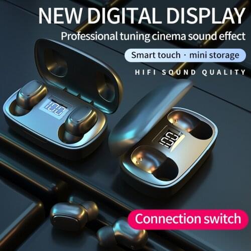 2020 New Original T10 Earphone Wireless Bluetooth Earphone TWS Earbuds 5.0 Blutooth Ear Phones LED Display For iOS Android