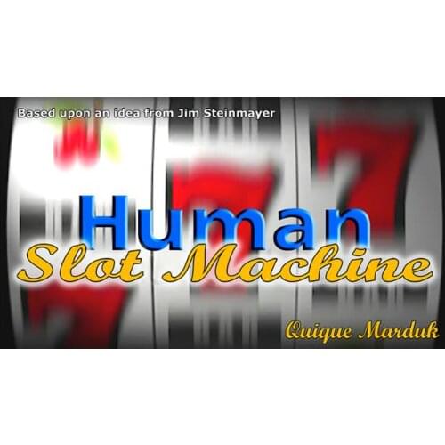 Human Slot Machine (DVD+Gimmick) by Quique M -Stage Magic Tricks,Close Up,illusion,Fun,Prop,Mentalism,Magia Toys