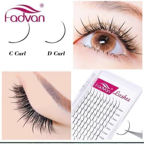 Fairy A shape Lash Russian Thick Eyelash Extensions Faux Mink Lash for Make Up Tool Ornament Single Lash