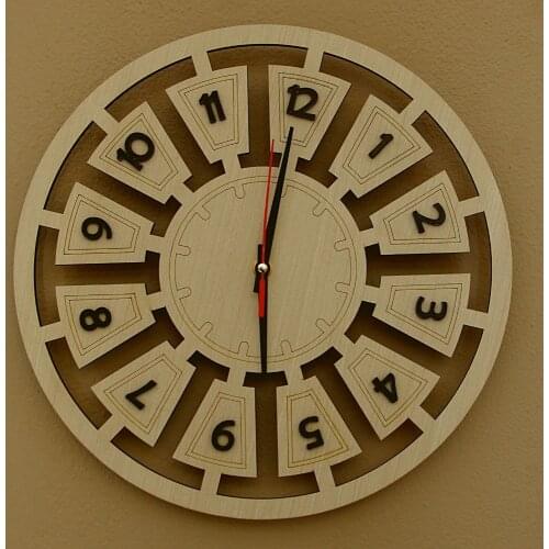 HLO 2021 Home Decoration White Wooden Wall Clock Quality Material Stylish Living Room New Modern Horloge Murale Moderne