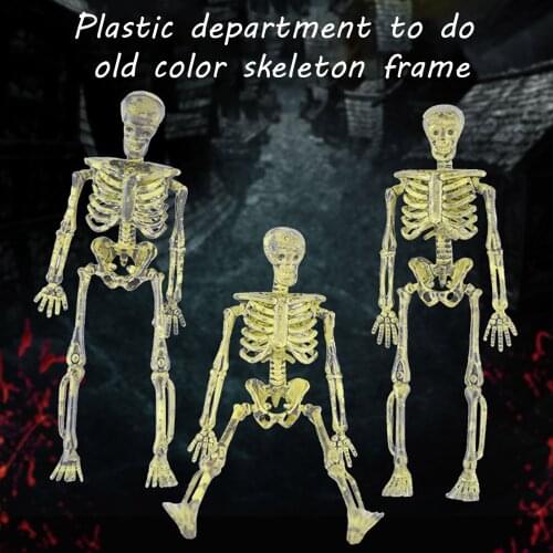 Halloween Simulation Skull Plastic Full Body Skeleton Party Decoration Prop Halloween Simulation Haunted House Decoration