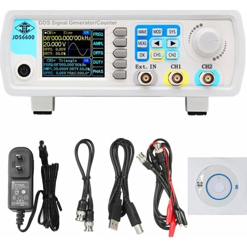JDS6600-40MHz Digital Dual-channel Function DDS Signal Generator Arbitrary Waveform Frequency Counter DDS Signal Source
