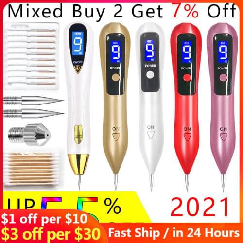 Mole Nevus Removal Laser Pen Wart Plasma Remover Skin Tattoo Pore Blackhead Acne Corn Freckle Electric Sweep Face Dark Age Spot