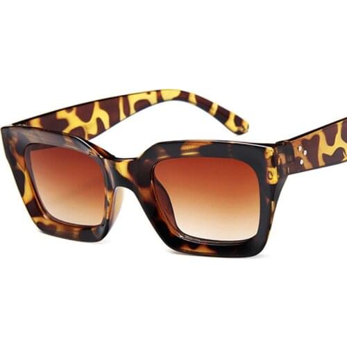 Leopard Womens Fashion Sunglasses New Trends Eyeglasses UV400 Personality Wild Frame Glasses
