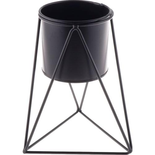 MagiDeal Iron Vase Planter Rack Flower Pots Shelf Metal Pots Organizer Home Party Decoration Vase Dried Flower Ornaments