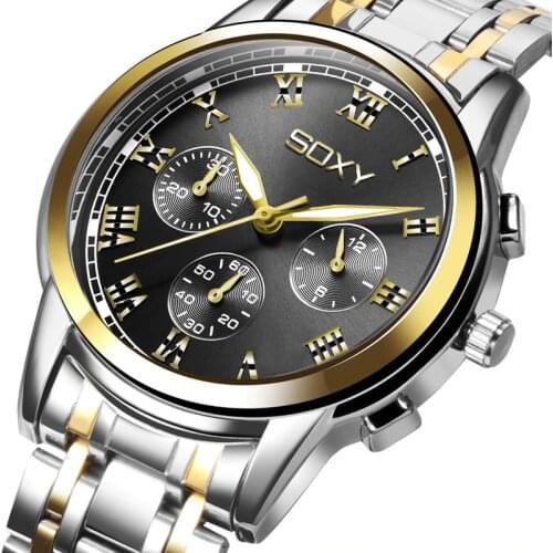 Men Watches 2020 Top Brand SOXY Wristwatch Mens Luxury Sports Watch Men Fashion Watches with Calendar Design for Men Male Clock