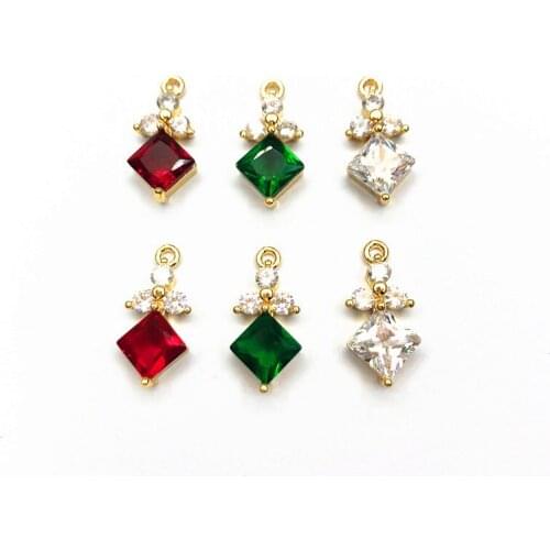 New arrival! 17x8mm 50Pcs Cubic Zirconia/Copper Charm for Earrings DIY making ,Jewelry Accessories Findings & Components