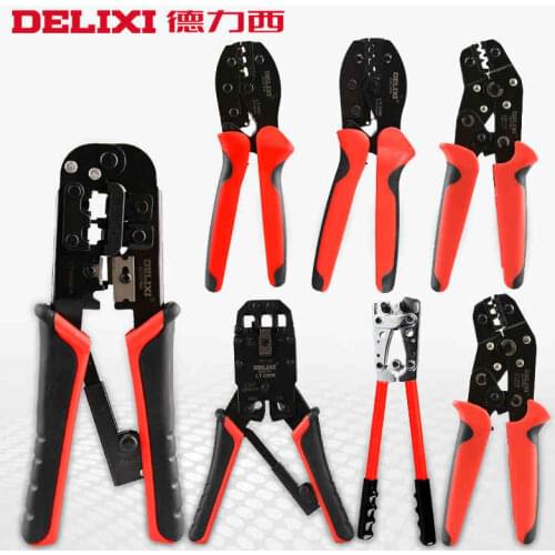 DELIXI Ratchet Terminal Crimping Tools Pliers European Style LY10 DN06 LY2550GF DN02C DN05WF DN16WF LY04WF LY03B LY03C