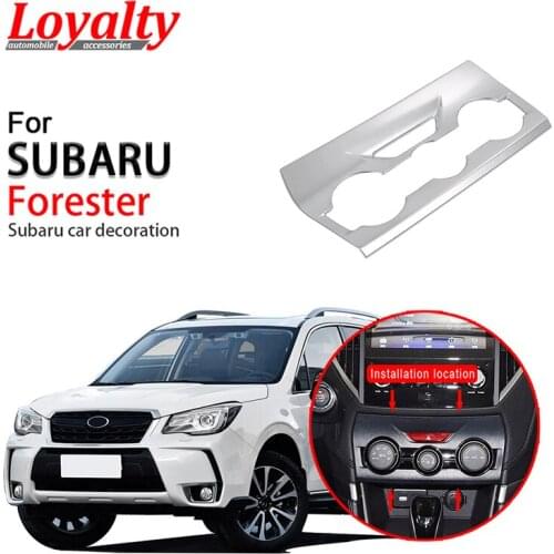 Loyalty for Subaru Forester 2019 Interior Center Air Vent Control Board Decoration Cover Trim ABS Car Styling Auto Accessories