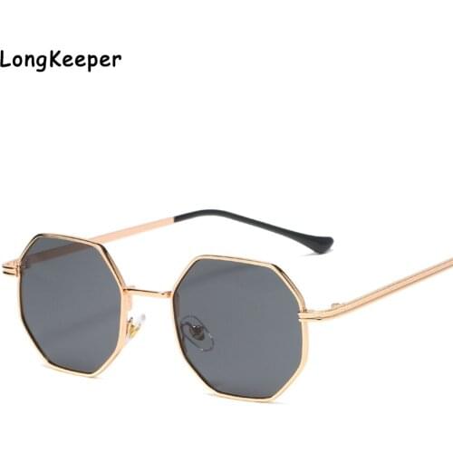 New Fashion Small Square Octagon Sunglasses For Men Women Vintage Travel Polygon Sun Glasses Summer Shades UV400 Eyewear Oculos