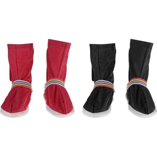 Waterproof Rain Shoes Covers for Women Men Anti Slip Lightweight Rain Snow Boots Cover Overshoes with Drawstring Closure