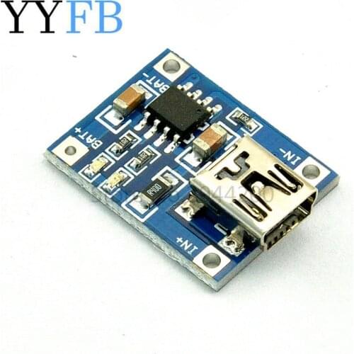 10PCS 5V TENSTAR ROBOT 1A Micro USB 18650 Lithium Battery Charging Board Charger Module+Protection Dual Functions TP4056
