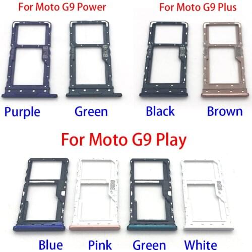 10Pcs/Lot，For Moto G9 Play / G9 Plus / G9 Power Micro Nano SIM Card Holder Tray Slot Holder Adapter Socket