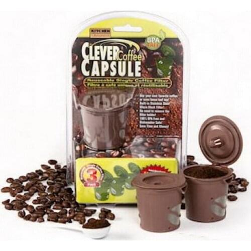 3pcs/Pack Clever Coffee Tea Capsule Reusable Single Coffee Filter