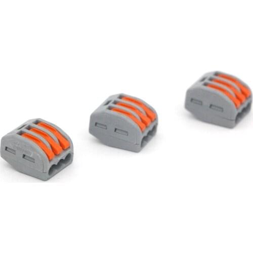 30/50/100pcs Universal Cable wire Connectors 222 TYPE Fast Home Compact wire Connection push in Wiring Terminal Block PCT-212