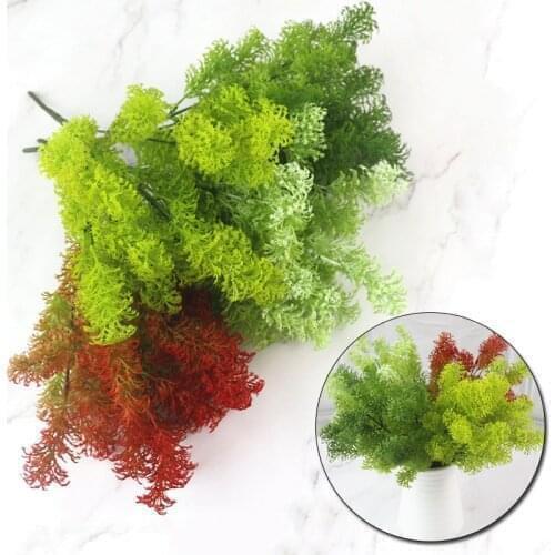 7 Branches Artificial Cypress Needle Greens Plastic Plant Home Garden Decor Fake Plants Gardenery Plant Artificial Pine Leaves