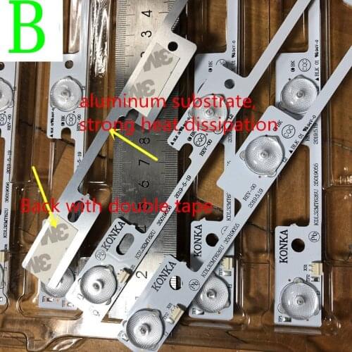 8 PCS/Lot (4X4 LEDS*3V + 4X3 LEDs* 3 V ) NEW for Konka LED32F1100CF LED32E330C LED32F1170CF 35017517 LED32F1160CF 35018477
