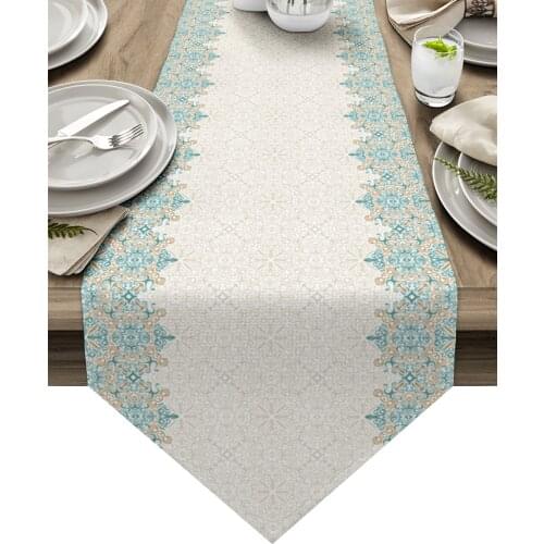 Bohemian Retro Ethnic Table Runners Home Dining Coffee Table Decor Table Cloth Wedding Decoration Table Cover