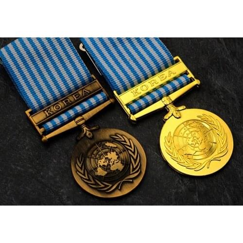 US UK Canada United Nations Peacekeeping Forces Korea War Medal 1950th Australia Denmark New Zealand Norway Sweden Badge Brooch