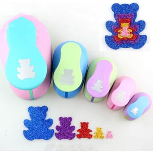 Free Shipping (3/8",5/8",1",1.5",2",3") Bear craft punch animal paper cutter eva foam scrapbooking animals hole puncher