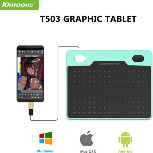 T503 Graphics Ta.blet Android Phone Drawing Board With 8192 Pressure Battery-Free Stylus Support Android Phone PC Laptop