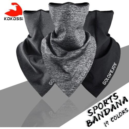 KoKossi 1PC Winter Warm Outdoor Cycling Scarf Windproof Hiking Skiing Snowboard Men Headband MTB Fishing Mask Night Reflection