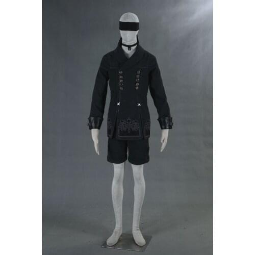 NieR Automata YoRHa No. 9 Type S Uniform Suit Outfit Halloween Set Cosplay Costume