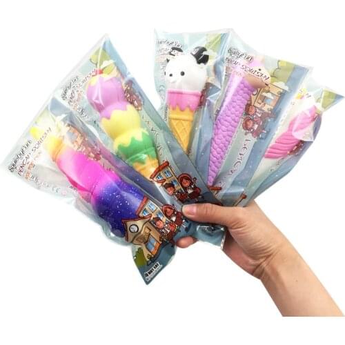 Creative Kawaii Cat Unicorn Pen Cap Squishy Slow Cracking Pencil Holder Squeeze toy Stress Relief Christmas Gift Toy For Childre