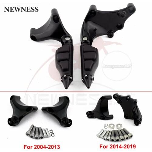 Rear Passenger Foot Pedal Mount Bracket Foot Pegs Footpegs For Harley For Davidson/Sportster XL 883 2004 -2019