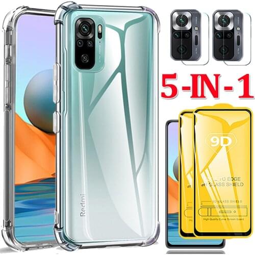 Clear Phone Case Redmi Note10 Pro Cases Silicone Bumper Redmi Note 10 9 C NFC Cover For Xiaomi Redmi Note 10 Pro Anti-Shock Case