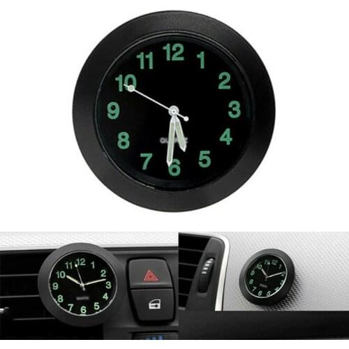 Quartz Car Clock Replacement Watch Accessories Auto Clip Parts Chrome Metal