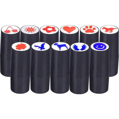 Golf Ball Stamp Marker Quick Drying Ink Golf Ball Stamper Random Pattern