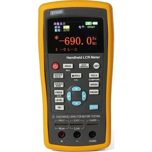 ET430 ET431 ET432 ET433 Multifunction Handheld LCR Digital Bridge Meter High Precision Capacitance Inductance Resistance Meter
