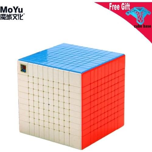 MoYu Meilong 10 Layers Magic Cube stickerelss Cubing Classroom 10x10 Speed Puzzle Educational Toys Kid Game Cubo magico