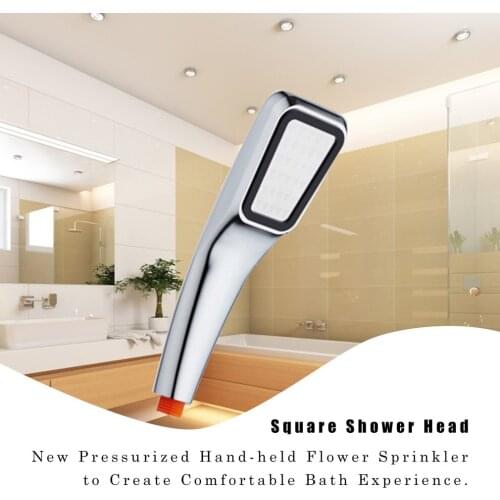 New 300 Holes Square Shower Head High Quality Pressurized Water Saving Shower Head ABS Handheld Home Bathroom Shower Head