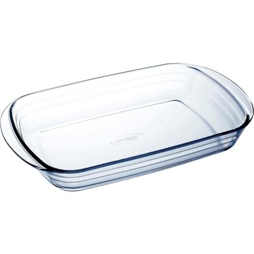 O CUISINE OCUISINE glass-Rectangular fountain oven Boro 32X20X6Cm
