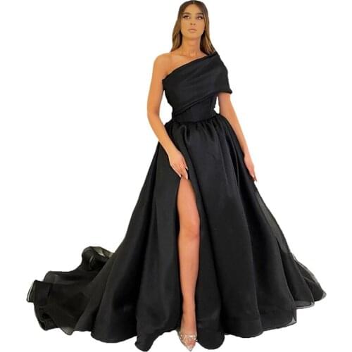 Ohmmayby Womens One Shoulder Evening Dresses