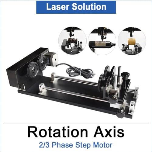 DRAGON DIAMOND Rotation Axis Engraving Attachment with Rollers Stepper Motors for Laser Engraver Cutting Machine